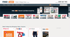 Desktop Screenshot of findnsave.centredaily.com